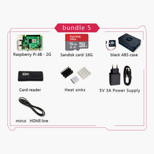 Load image into Gallery viewer, New 2019 Official Original Raspberry Pi 4 Model B Development Board Kit RAM 2G/4G 4 Core CPU 1.5Ghz 3 Speeder Than Pi 3B+
